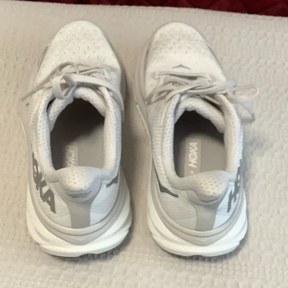 Hoka One One Clifton 9 Women's White Sneakers - Picture 5 of 7